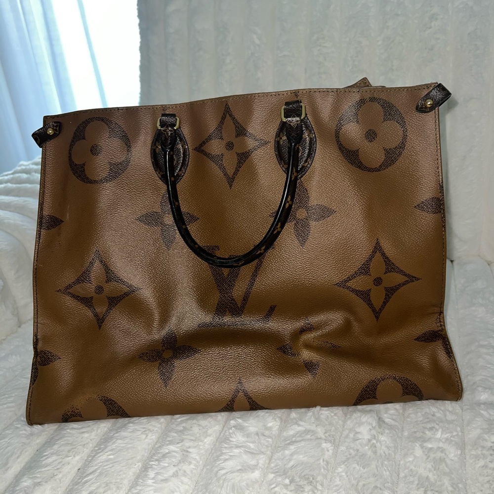 Louis Vuitton large Dark Brown Monogram Tote - Picture 2 of 16